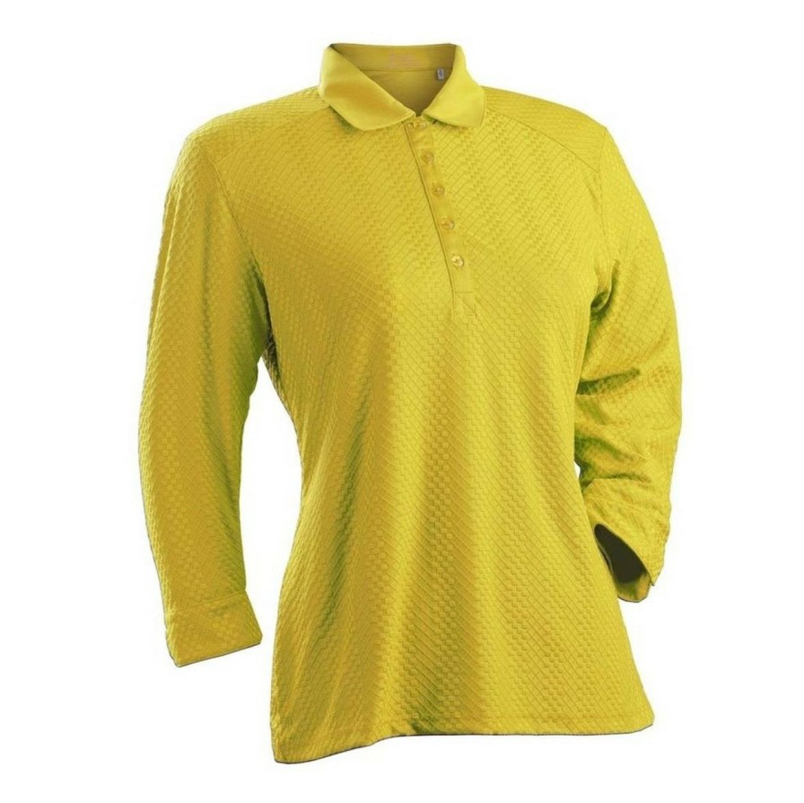 Apparel * | Nancy Lopez Grace 3/4 Sleeve Polo Plus Size