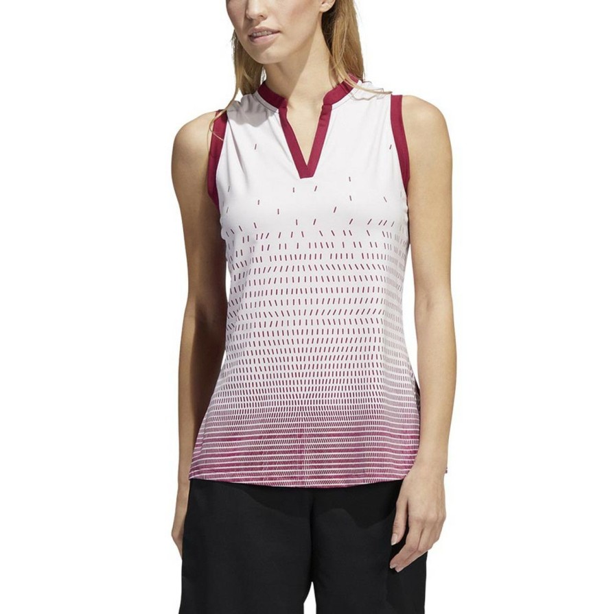 Apparel * | Adidas Women'S Gradient Sleeveless Polo