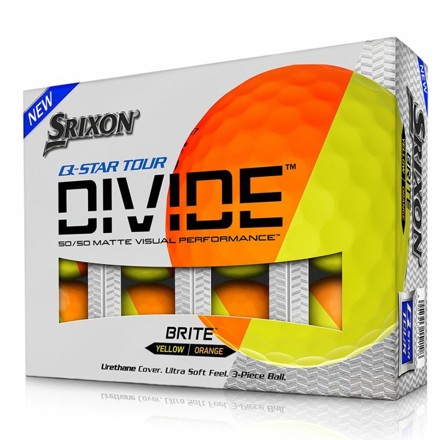 Golf Balls * | Srixon Q-Star Tour Divide Orange Golf Balls