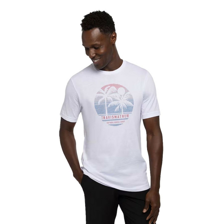 Apparel * | Travis Mathew Concheros Tee White