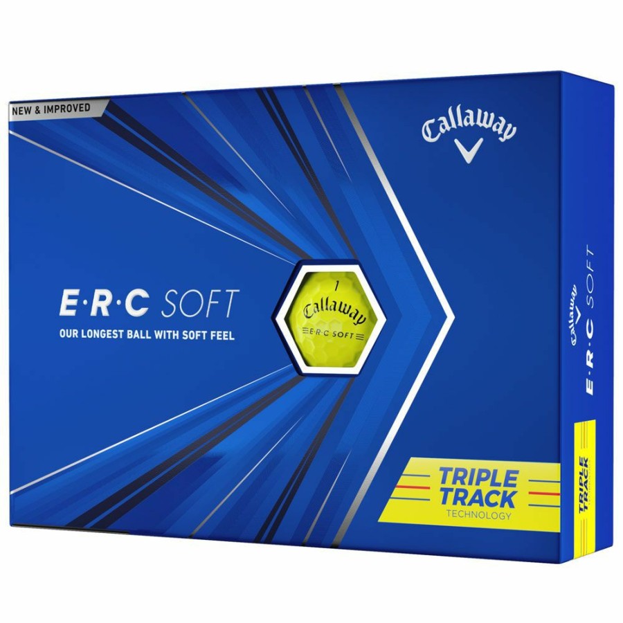 Golf Balls * | Callaway Erc Soft 2021 Triple Track Yellow Golf Balls