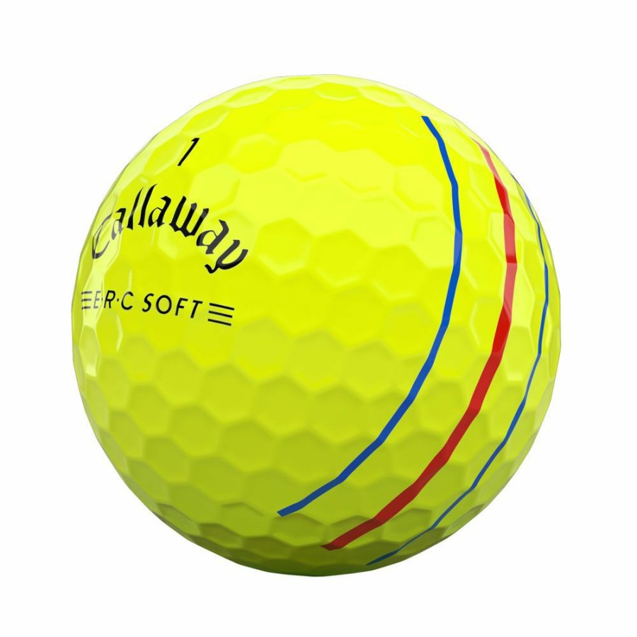 Golf Balls * | Callaway Erc Soft 2021 Triple Track Yellow Golf Balls