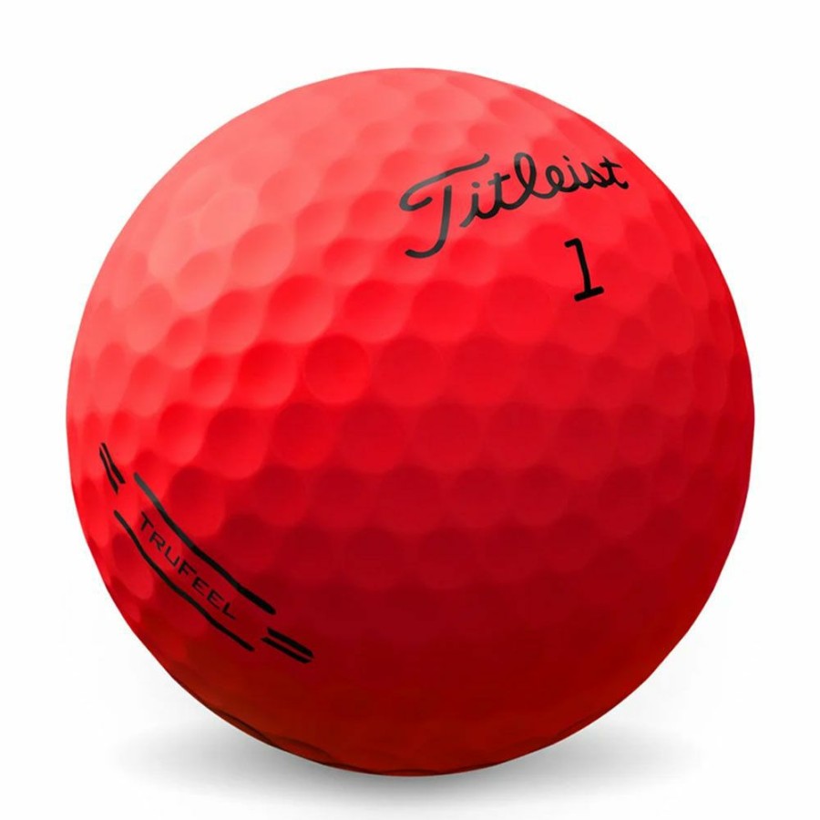 Golf Balls * | Titleist Trufeel 2022 Matte Red Golf Balls