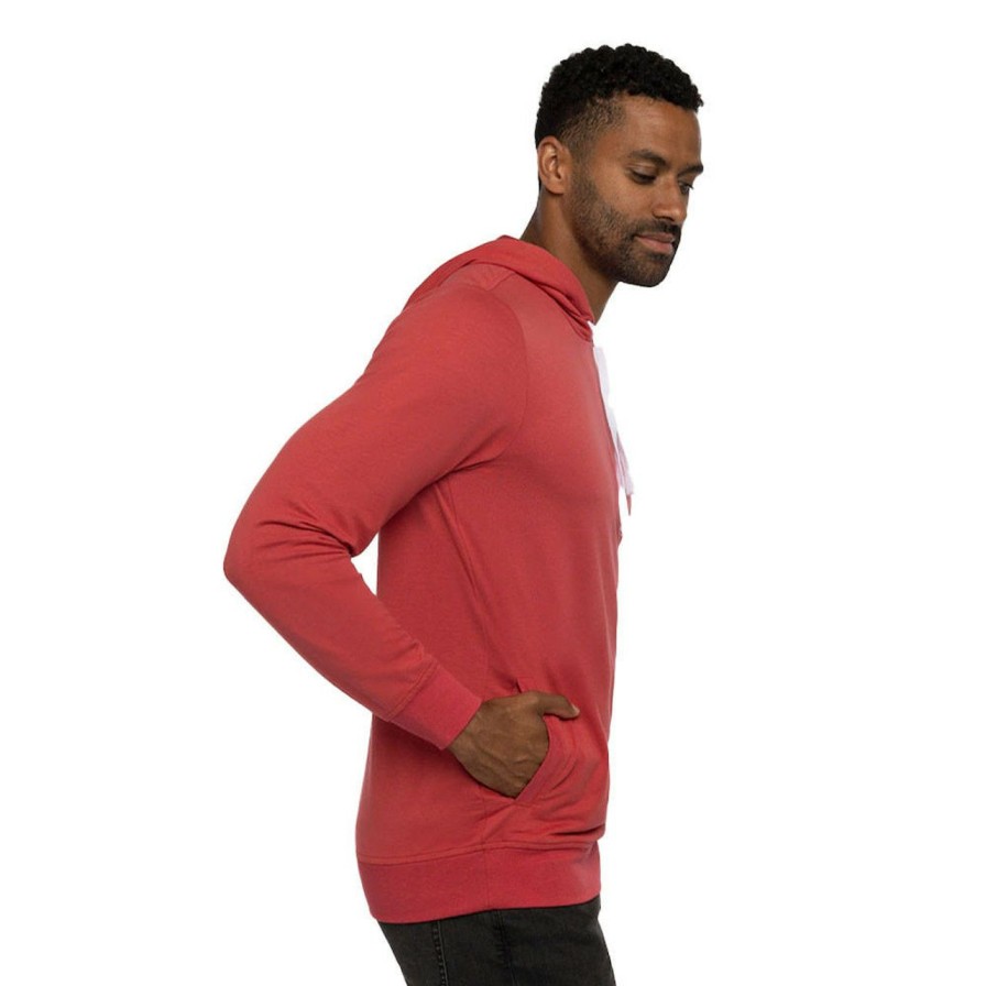 Apparel * | Travis Mathew Chestnuts Roasting Hoodie Heather Red