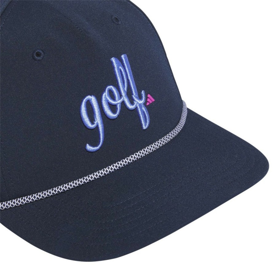 Apparel * | Adidas Women'S 5 Panel Golf Script Hat