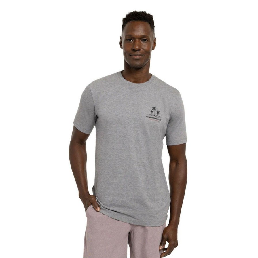 Apparel * | Travis Mathew Sit And Go Tee Heather Grey