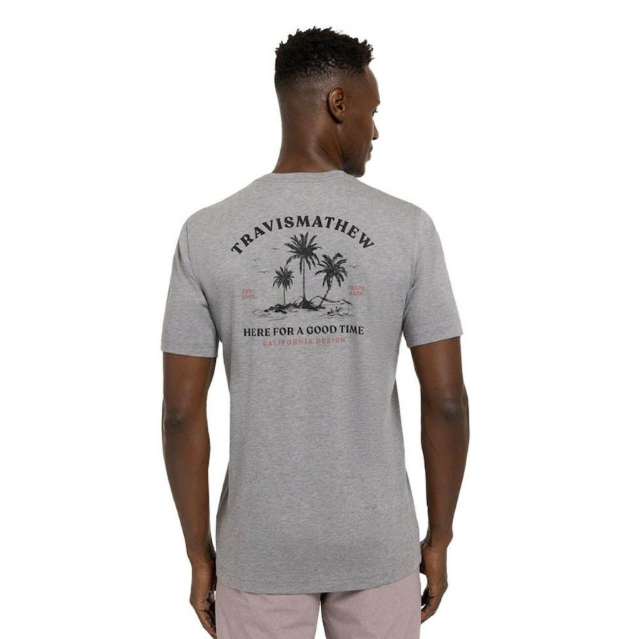 Apparel * | Travis Mathew Sit And Go Tee Heather Grey