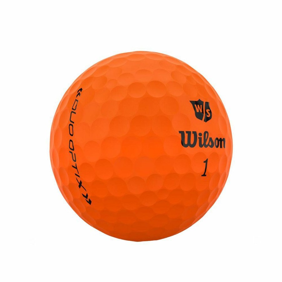 Golf Balls * | Wilson Staff Duo Optix Orange Golf Balls