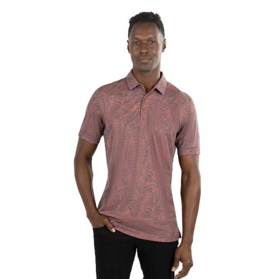 Apparel * | Travis Mathew Moonrise Polo Roan Rouge