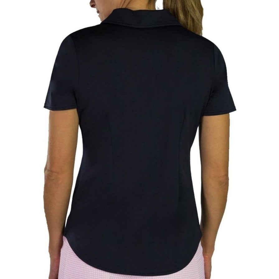 Apparel * | Jofit Grosgrain Pocket Polo Midnight