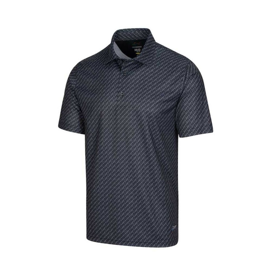 Apparel * | Greg Norman Ml75 Microlux Iron Print Polo