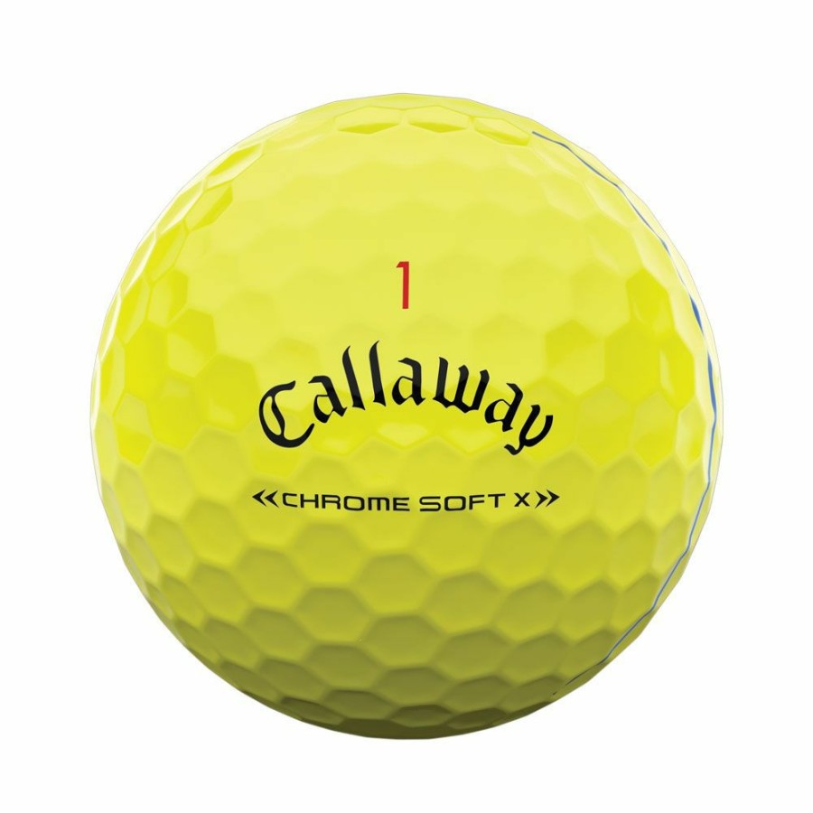 Golf Balls * | Callaway Chrome Soft X 2022 Triple Track Yellow Golf Balls