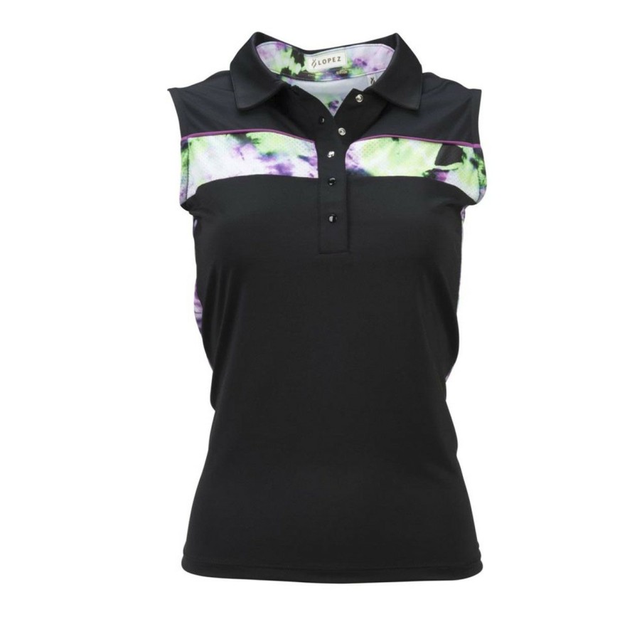 Apparel * | Nancy Lopez Peace Sleeveless Polo